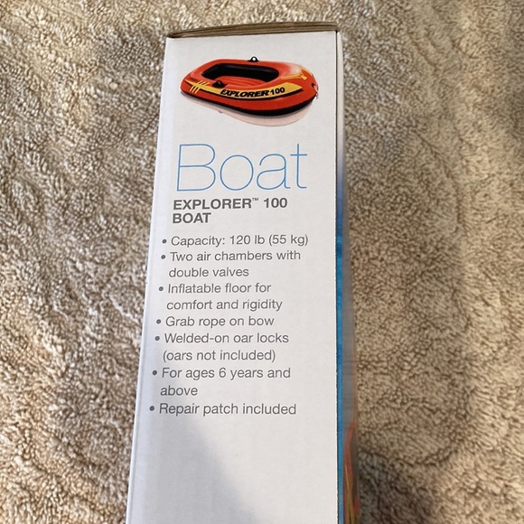 INTEX Explorer 100 Boat Raft Bundle - Picture 6 of 7